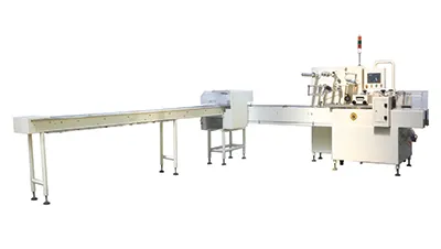 Trayless Horizontal Packaging Machine, SF-G (Double Chute Biscuit-on-Edge Packaging)