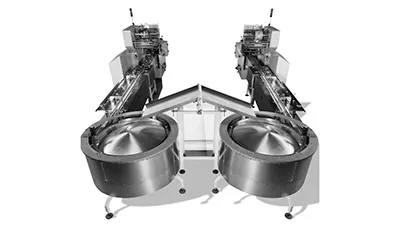 Automatic Packaging System with Dual Bowl Feeder
