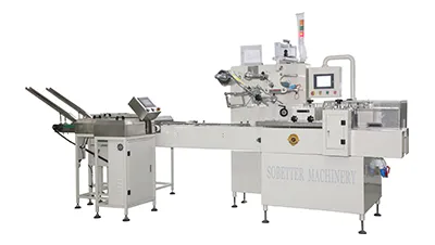 Trayless Horizontal Packaging Machine, SF-G (Multi-Servo Biscuit-on-Edge Packaging)